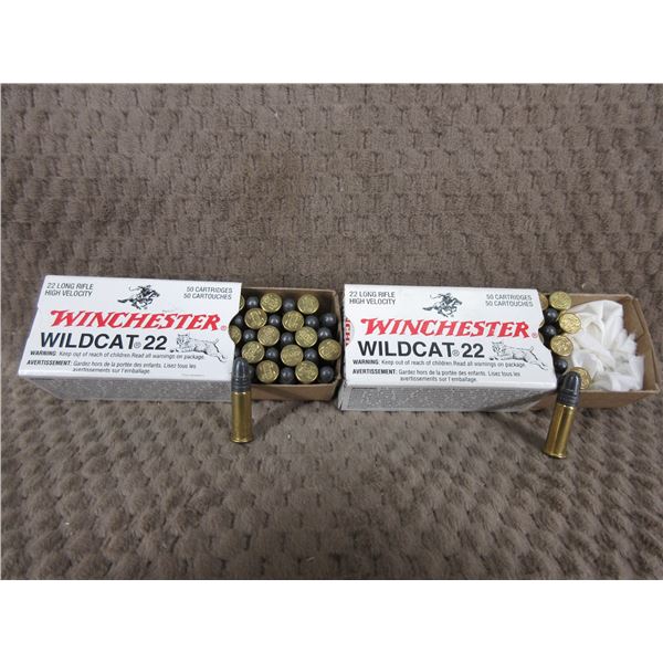 22 LR Winchester Wildcat - Box of 50 & Box of 32