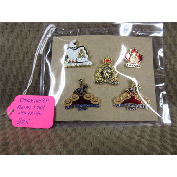 Mayorthorp Fallen Four Memorial Pins 2005