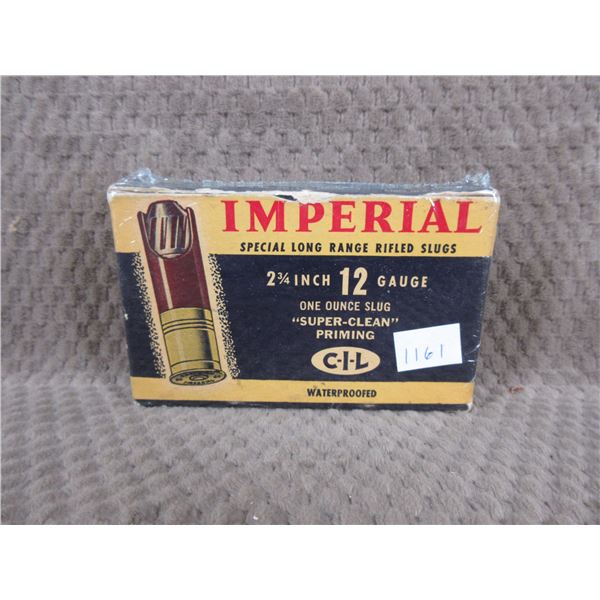 Collector Ammo -12 ga2 3/4" Imperial Rifled Slugs - Box of 5