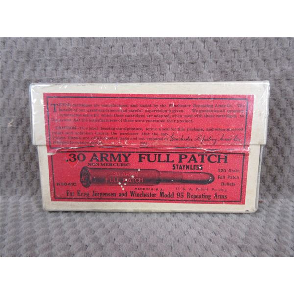 Collector Ammo - .30 Army Full Patch - Sealed Box of 20
