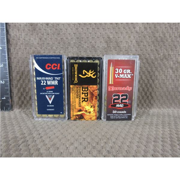 22 Mag - CCI, Browning, Hornady