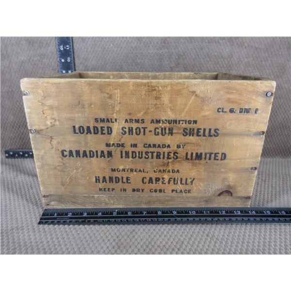 CIL Wood Shotgun Shell Case Box