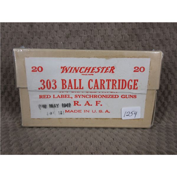 Collector Ammo - Winchester 303 Ball R.A.F. - Box of 20
