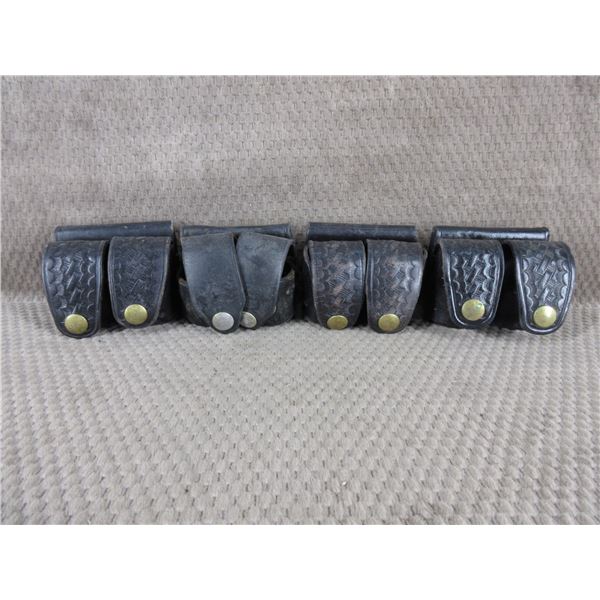 4 Leather Belt Holsters for Speed Loaders