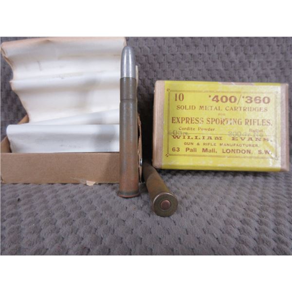 400/360 Express Sporting Rifles William Evans - Box of 10