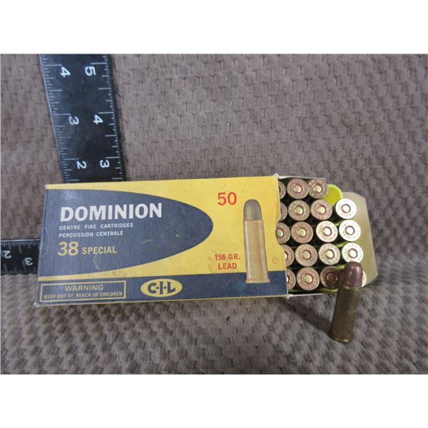 38 Special, CIL 158 gr Lead Bullet - Box of 50