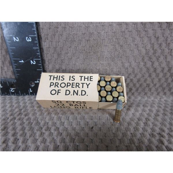 Collector Ammo - Property of DND 22 Ball 22 LR - Box of 50