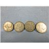 Image 1 : 4 - Canadian Quarters - 1964, 1937, 1958, 1952