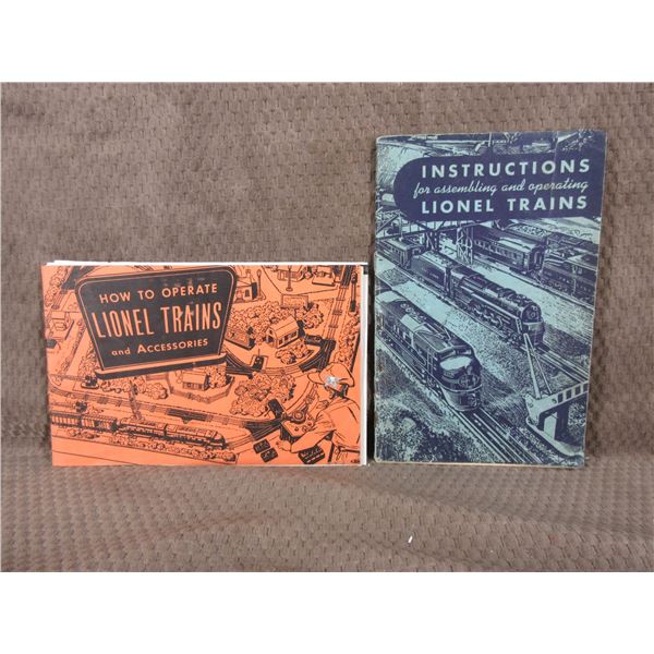 2 - Instructions Books for Lionel Trains