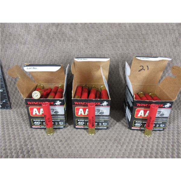 410 ga 2 1/2" - 2 Boxes of 25 - 1 Box of 21