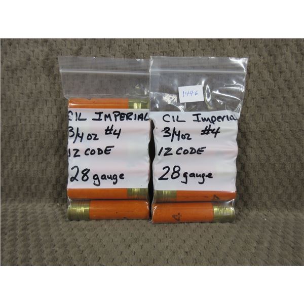 28 ga 2 3/4" #4, 3/4 oz, CIL Imperial - Bag of 11