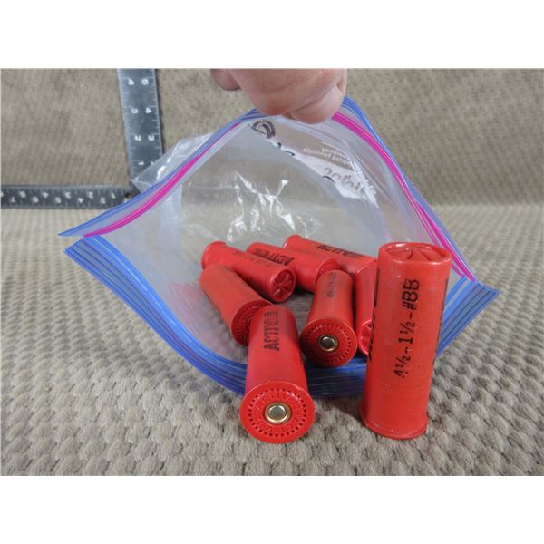 12 Ga 2 3/4" Bag of 8 Active # 7 1/2 Shot - All Plastic Shell