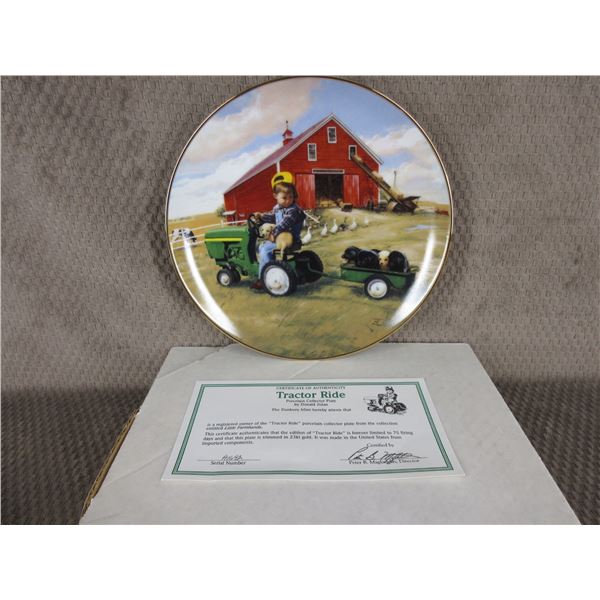John Deere Collector Plate - Tractor Ride