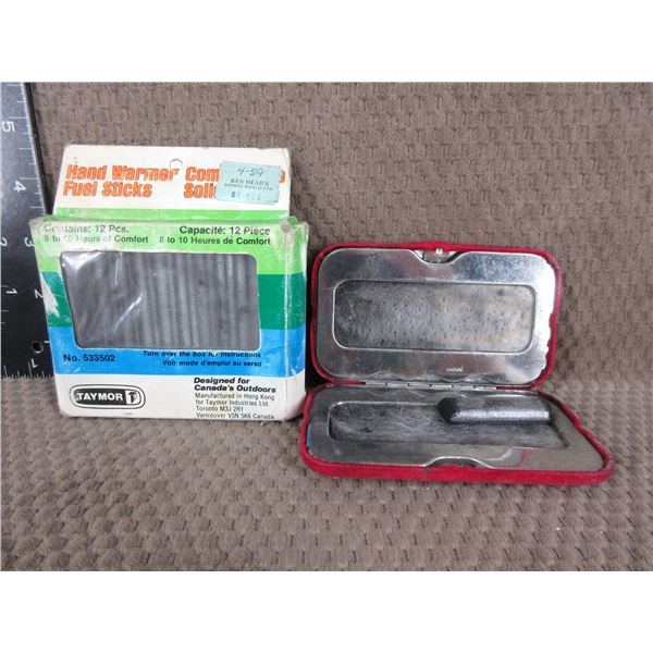 Hand Warmer and Package of Fuel Sticks