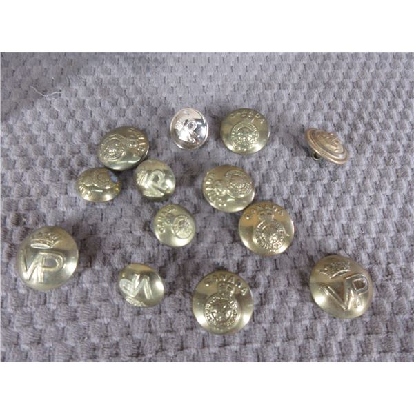 Lot of Various Brass Buttons