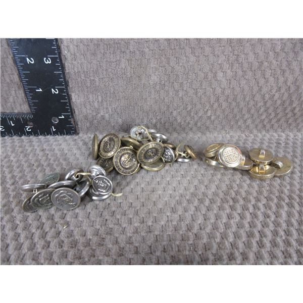 Various Brass Buttons
