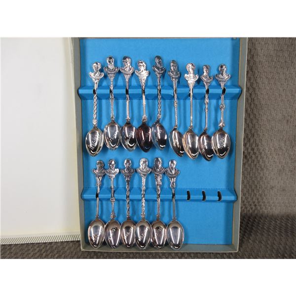 Set of 16 Canadain Prime Minister Spoons