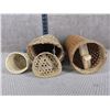 Image 2 : Indigenous Fish Trap & 3 - Wicker Type Baskets