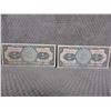 Image 1 : 2 - Banco De Mexico 1 Peso Bills - 1 - 1958 & 1 - 1959