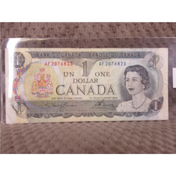 1973 Canada One Dollar Bill