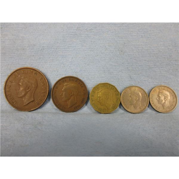 5 - King George VI Coins