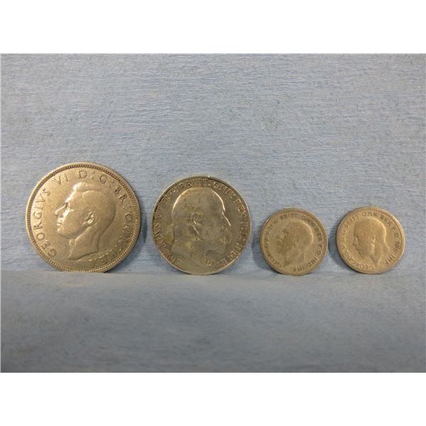 4 - UK Silver Coins