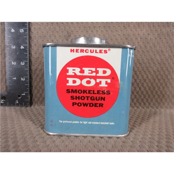 Vintage Can of Hercules Red Dot Powder - Unopened 8 OZ