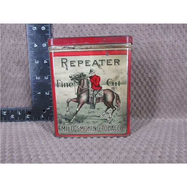 Repeater Fine Cut Tin with Blue Rocks in it