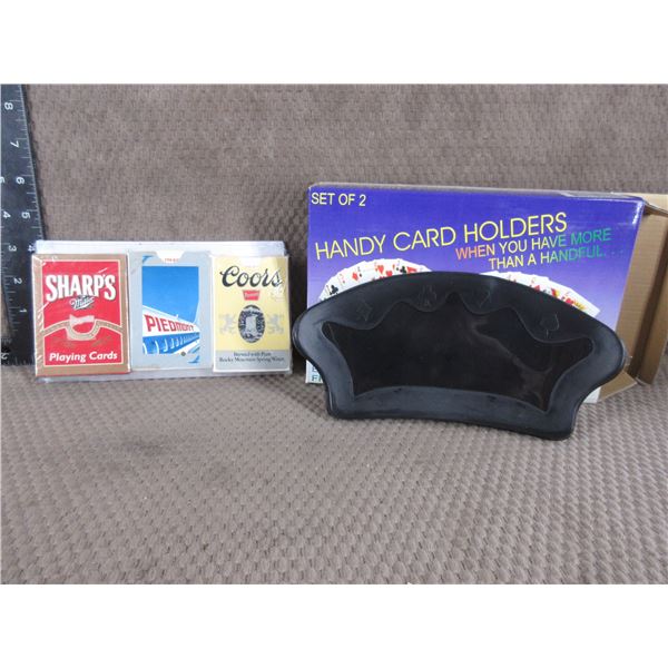 3 Decks of Cards & 1 Handy Card Holder