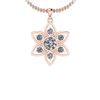 Image 1 : Certified 0.71 Ctw Diamond I1/I2 10k Rose Gold Pendant