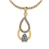 Image 1 : Certified 0.58 Ctw Diamond I1/I2 10k Yellow Gold Pendan