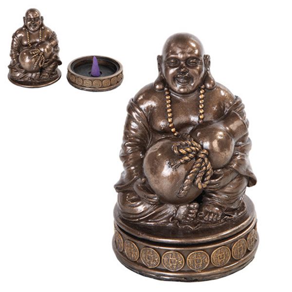 LUCKY BUDDHA INCENSE BURNER