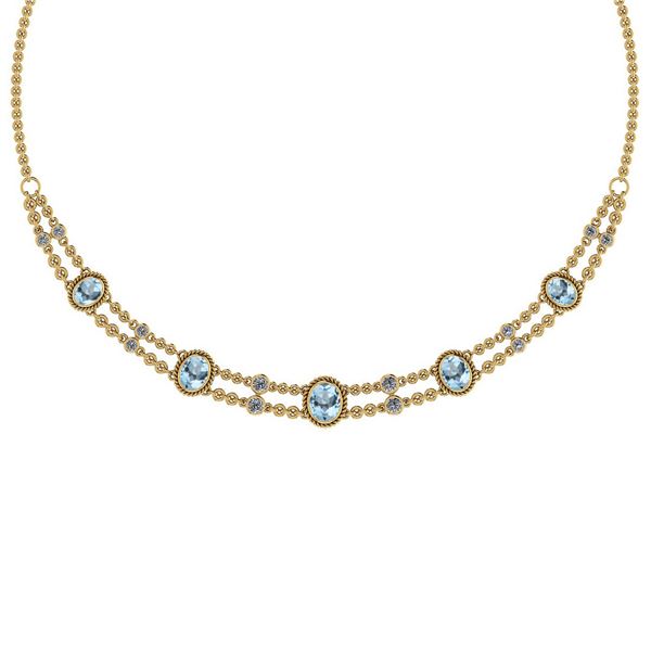 Certified 10.80 Ctw Aquamarine And Diamond VS/SI1 Beaut