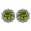 Image 1 : Certified 2.30 Ctw Peridot And Diamond 14k Yellow Gold