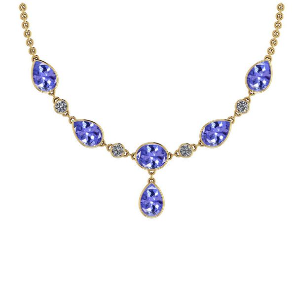 Certified 20.25 Ctw Tanzanite And Diamond VS/SI1 Beauti