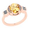 Image 1 : Certified 1.91 Ctw I2/I3 Citrine And Diamond 10K Rose G