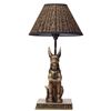 Image 1 : BRONZE ANUBIS LAMP