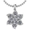 Image 1 : Certified 1.72 Ctw Diamond I1/I2 14K White Gold Pendant
