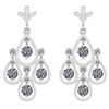 Image 1 : Certified 2.00 Ctw Diamond I1/I2 14K White Gold Danglin