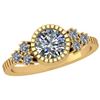Image 1 : Certified 1.05 Ctw Diamond I1/I2 Vintage Style Wedding