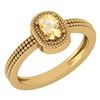Image 1 : Certified 1.50 Ctw Citrine 14K Yellow Gold Solitaire Ri