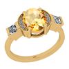 Image 1 : Certified 1.91 Ctw I2/I3 Citrine And Diamond 10K Yellow
