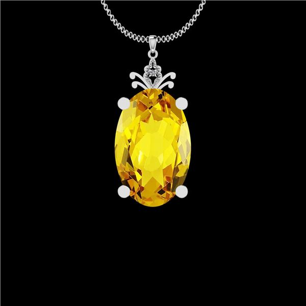 Certified 70.72 Ctw I2/I3 Lemon Topaz And Diamond 10K W