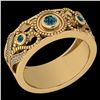 Image 1 : Certified 0.26 Ctw I2/I3 Treated Fancy Blue And White D