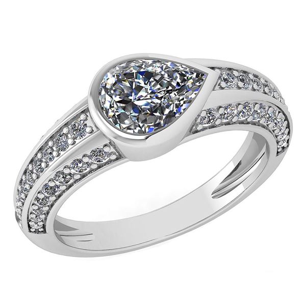 Certified 1.73 Ctw Diamond Wedding/Engagement Style 14K