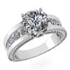 Certified 2.23 Ctw Diamond Wedding/Engagement 14K White