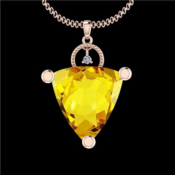 Certified 31.84 Ctw I2/I3 Lemon Topaz And Diamond 10K R