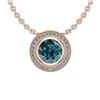 Image 1 : Certified 1.66 Ctw I2/I3 Treated Fancy Blue and White D