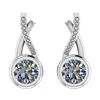 Image 1 : Certified 1.68 Ctw Diamond I1/I2 Solitaire Stud Earring