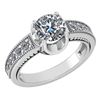 Certified 1.48 Ctw Diamond Wedding/Engagement Style 14K